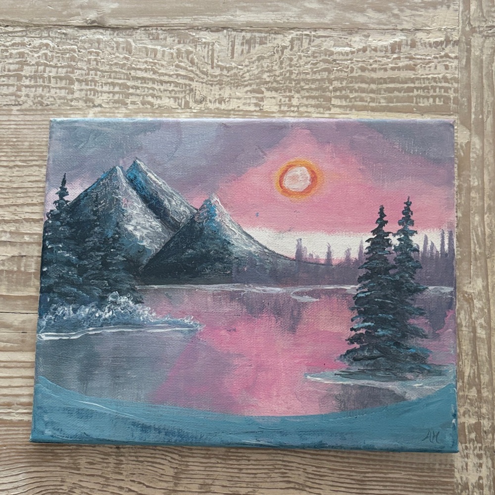 Serene Mountain Landscape Canvas Art